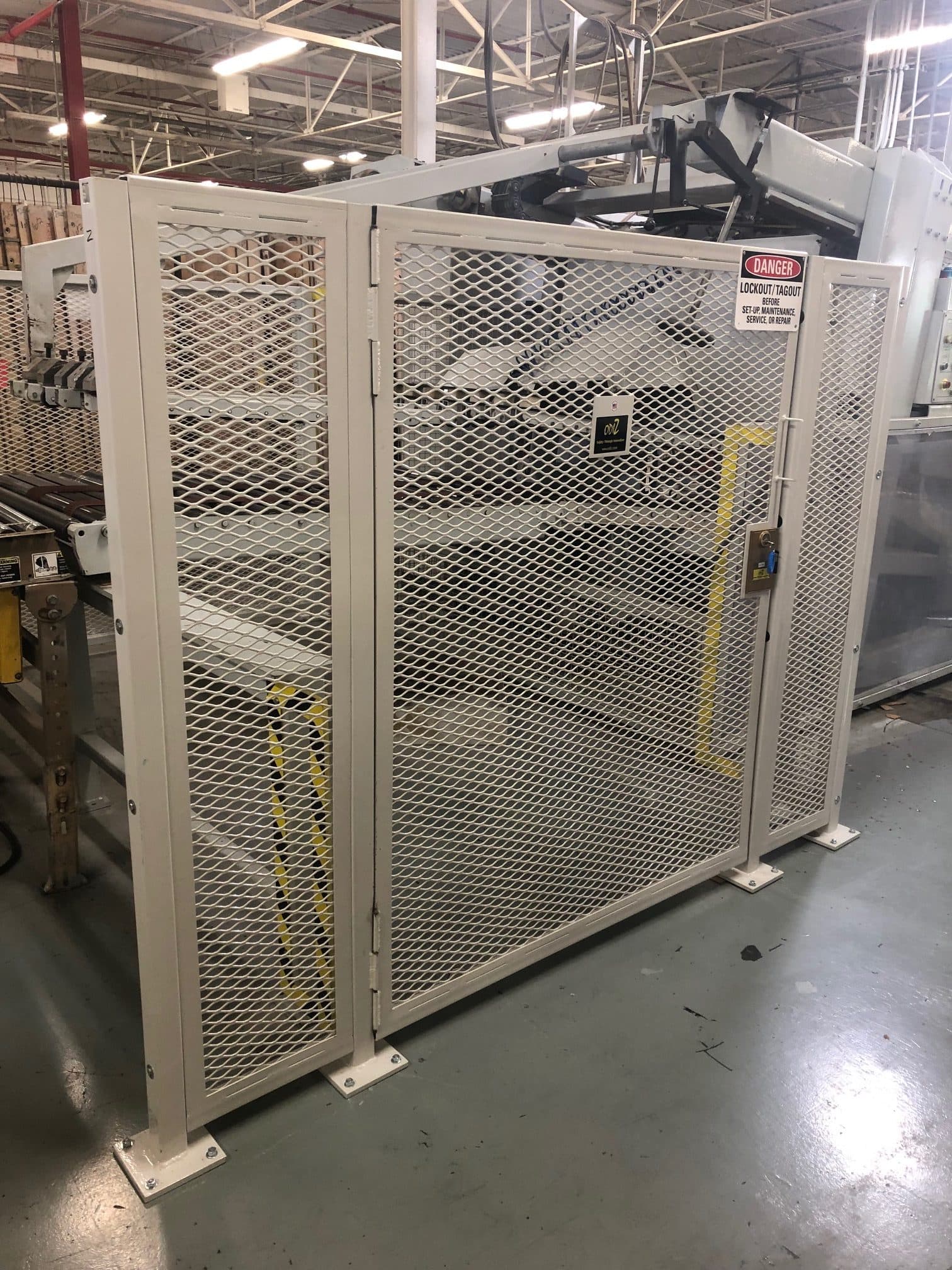 Custom barrier guard for paper line