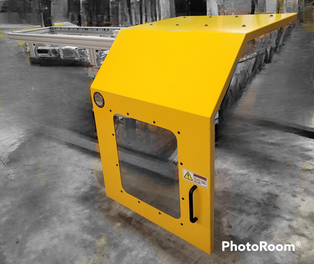 Custom Side Sliding Lathe Guard w/optional Interlock system Odiz